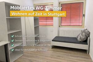 Zimmer in Stuttgart zu mieten - möbliert auf Zeit schon ab 1 Monat – 70327 Stuttgart – Vorschaubild 1