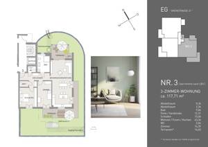 Komfort und Stil - 3-Zimmer-Wohnung mit Fußbodenheizung und Terrasse – 79104 Freiburg im Breisgau – Vorschaubild 2