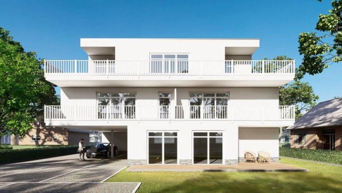 Nachhaltig investieren: Tolle Neubau-Obergeschosswohnung in Oldenburg -KfW 40 EE QNG – 26135 Oldenburg – Bild 1 von 6