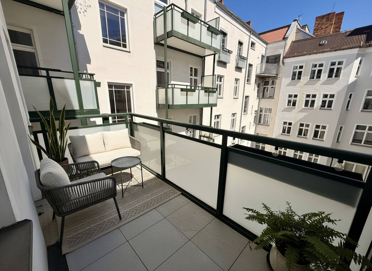 Stilvoller Altbau im 3. OG: Lichtdurchflutet, renoviert & mit Balkon zum ruhigen Innenhof – Berlin – Vorschaubild 7