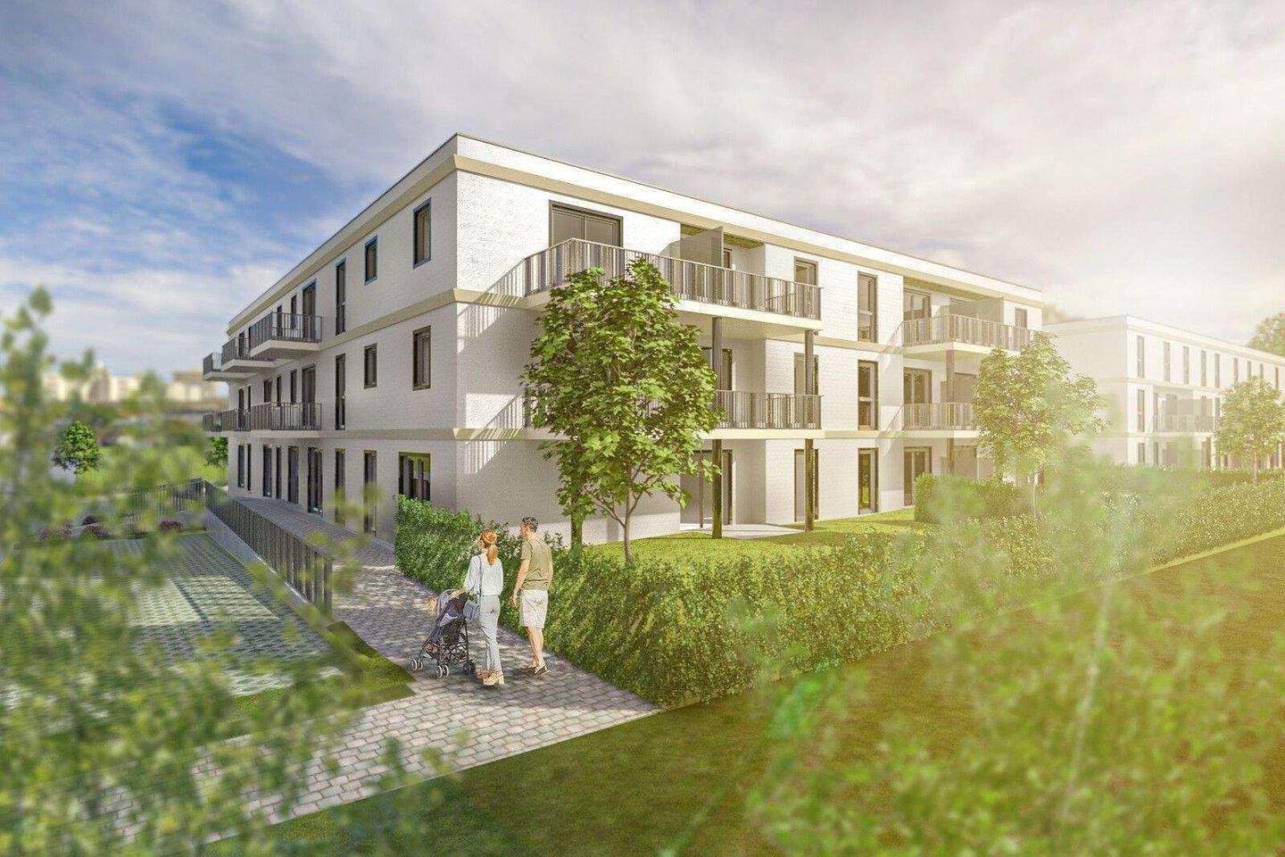Helle Neubau-Wohnung in 93158 Teublitz zu vermieten - Stadtmitte neben Park