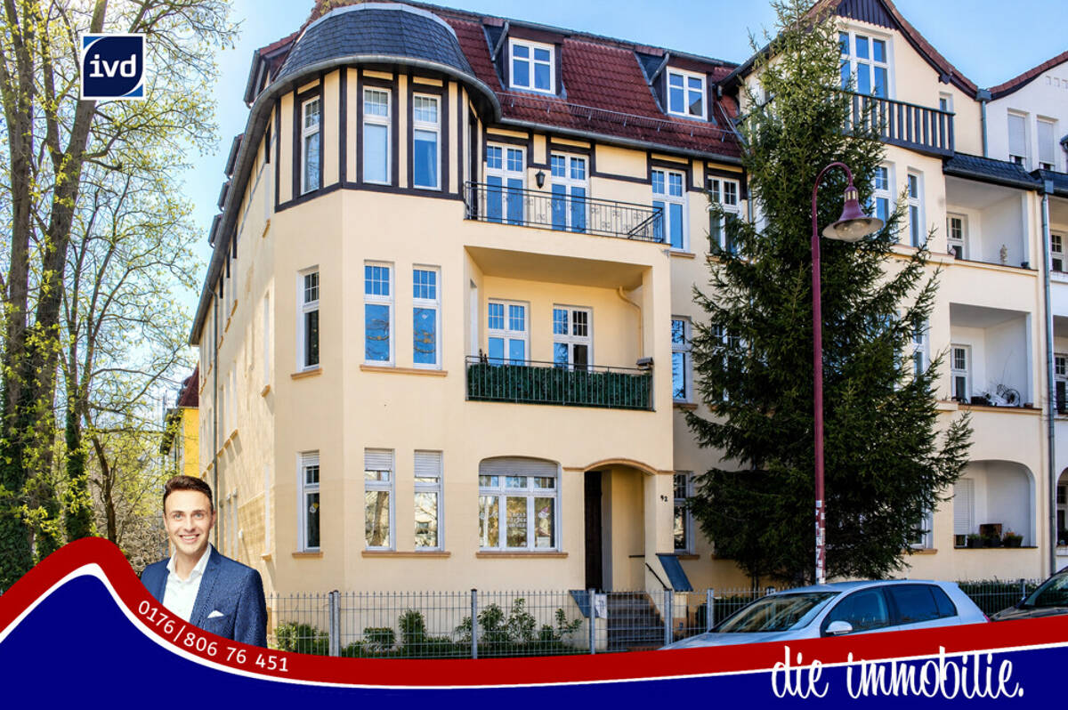 *** Ideal für Eigennutzer: gepflegte 3-Zimmer-Dachgeschosswohnung mit ca. 90 m² Wohnfläche, durchdachtem Grundriss und attraktiver Lage in der Goethes – 39108 Magdeburg – Bild 1 von 9