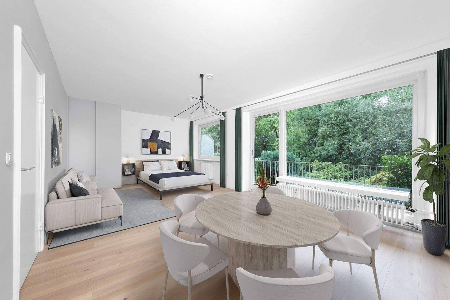 1-Zimmer-Appartment mit Südbalkon an der Alster – Hamburg – Vorschaubild 4