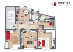 Ideale 4-Zimmerwohnung mit Balkon in Ludwigshafen-Süd – 67061 Ludwigshafen am Rhein – Vorschaubild 2