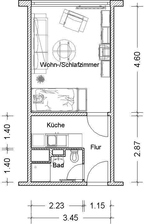 1-Zimmerwohnung mitten im Zentrum – Leipzig – Vorschaubild 2