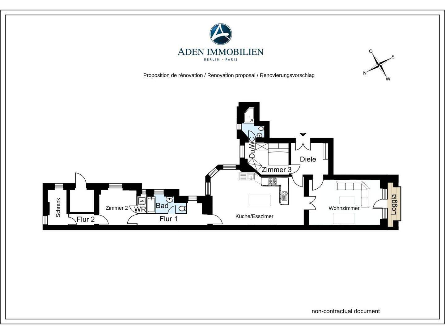 Stuck, Dielen & Flügeltüren: Altbau-Juwel in begehrter Seitenstraße am KuDamm! – Berlin – Vorschaubild 7
