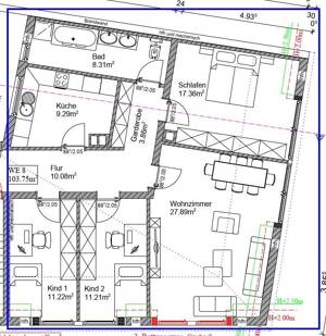 Große Eigentumswohnung 4 Zi KDB+GWC mit Balkon im DG in Hamm Süden – 59065 Hamm – Vorschaubild 2