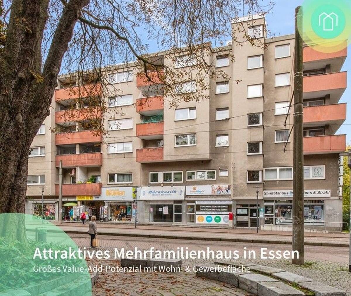 Attraktives Mehrfamilienhaus in Essen - Großes Value-Add-Potenzial mit Wohn- & Gewerbefläche – 45355 Essen – Bild 1 von 9