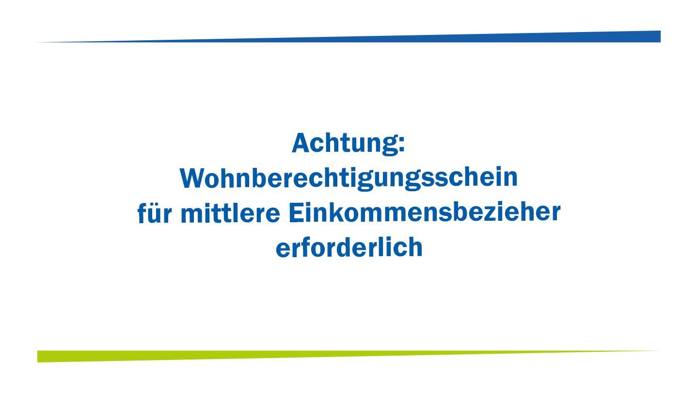 Komfortable 3-Zimmer-Wohnung im Erdgeschoss mit Terrasse (nur WBS mittlere EInkommensbezieher)