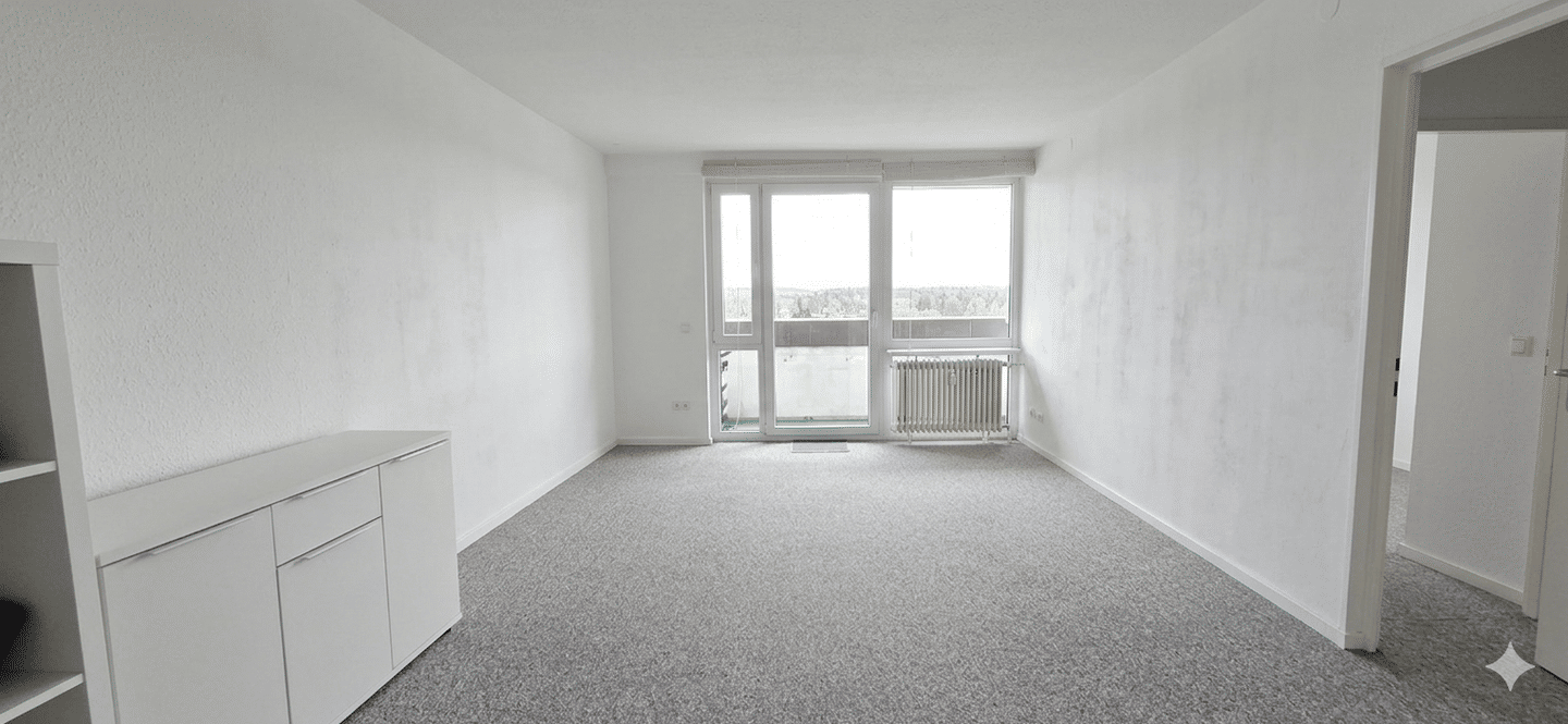 Provisionsfrei: modernisierte 2-Zimmer-Wohnung mit Fernblick, Küche & Stellplatz – Nürnberg – Vorschaubild 3