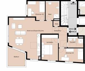 Lichtdurchflutete Neubauwohnung mit 4 Zimmern – 70599 Stuttgart – Vorschaubild 3