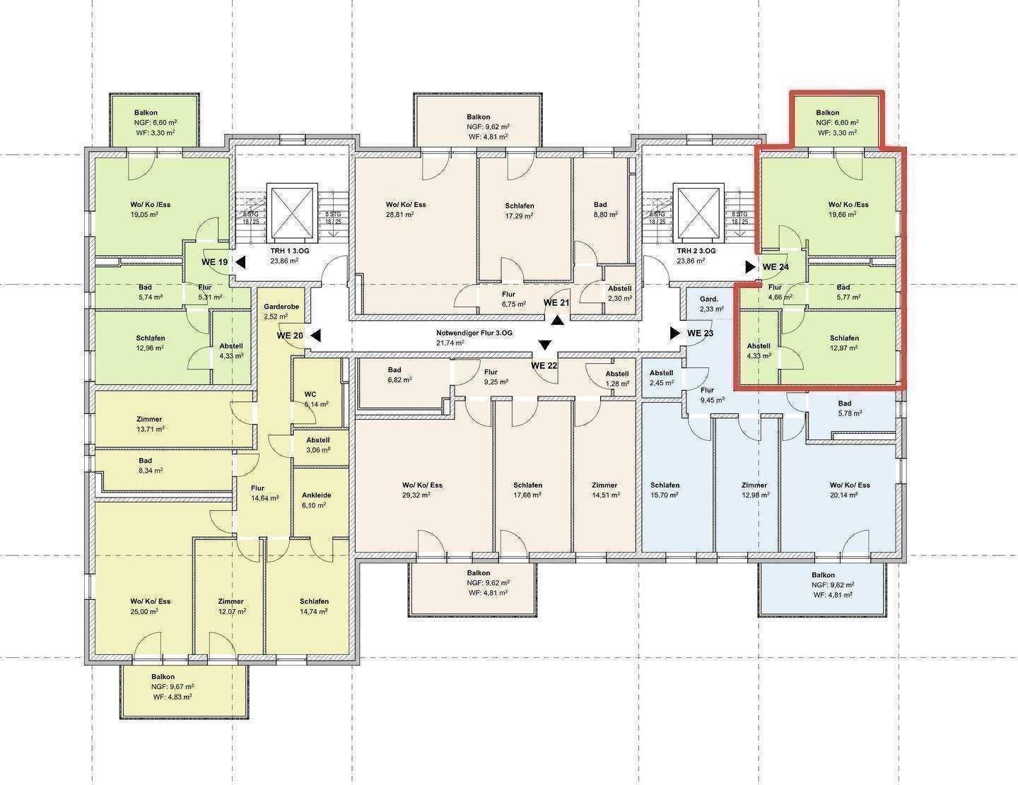 ****Neubau-Highlight in Jena-Nord (WE24) - RESERVIERT Modernes Wohnen in bester Lage -EH55 Standard- Provisionsfrei **** – Jena – Vorschaubild 2