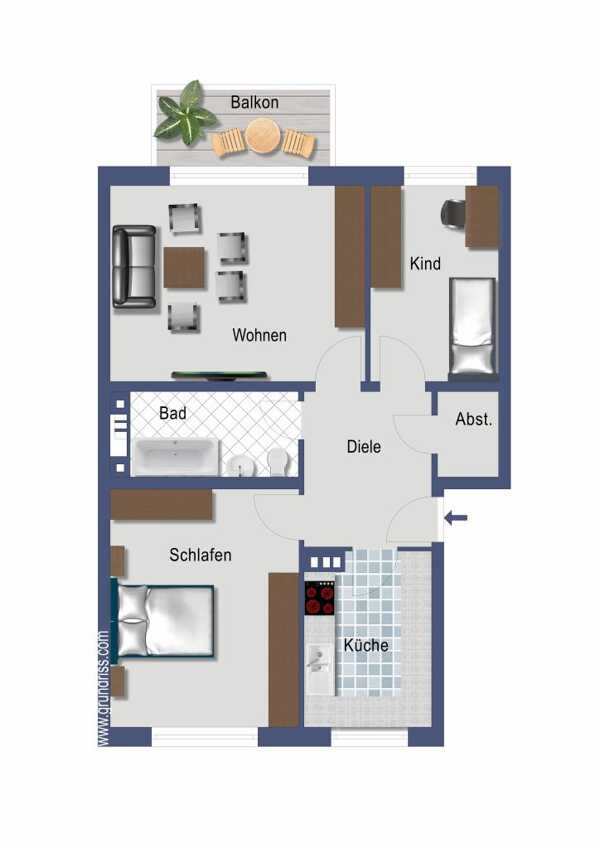 Erdgeschosswohnung in 51105 Köln mit 69 m² kaufen