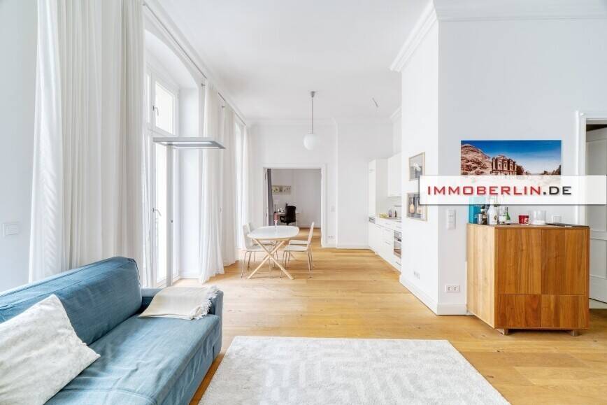 IMMOBERLIN.DE - Toplage! Helle Altbauwohnung mit Südbalkon am KaDeWe – Berlin – Vorschaubild 4