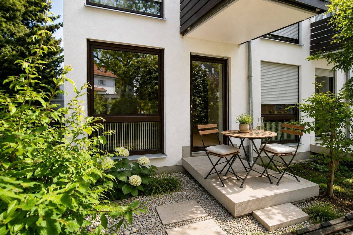 AIGNER - Sonnenplatz in Obermenzing: 1,5 Zimmer mit Garten & S/W-Terrasse – 81245 München – Bild 1 von 7