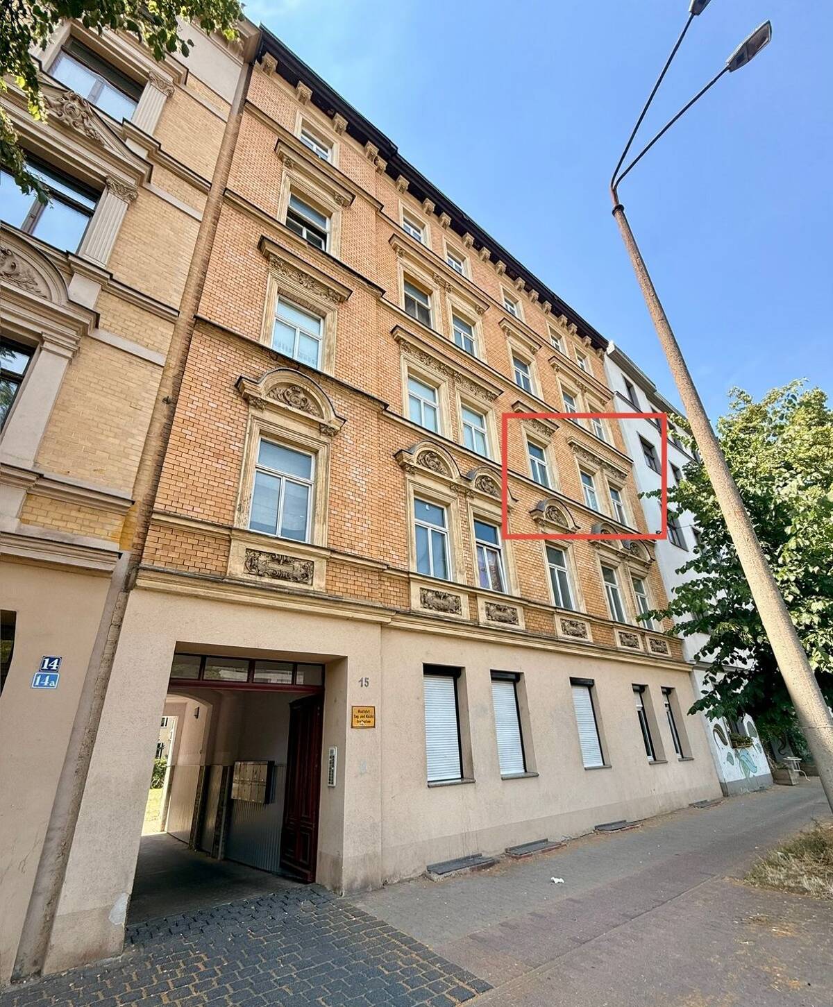 Altbauwohnung Paulusviertel — 111m², 4 Zi., 2 Bäder, Denkmalensemble – 6114 Halle (Saale) – Bild 1 von 9