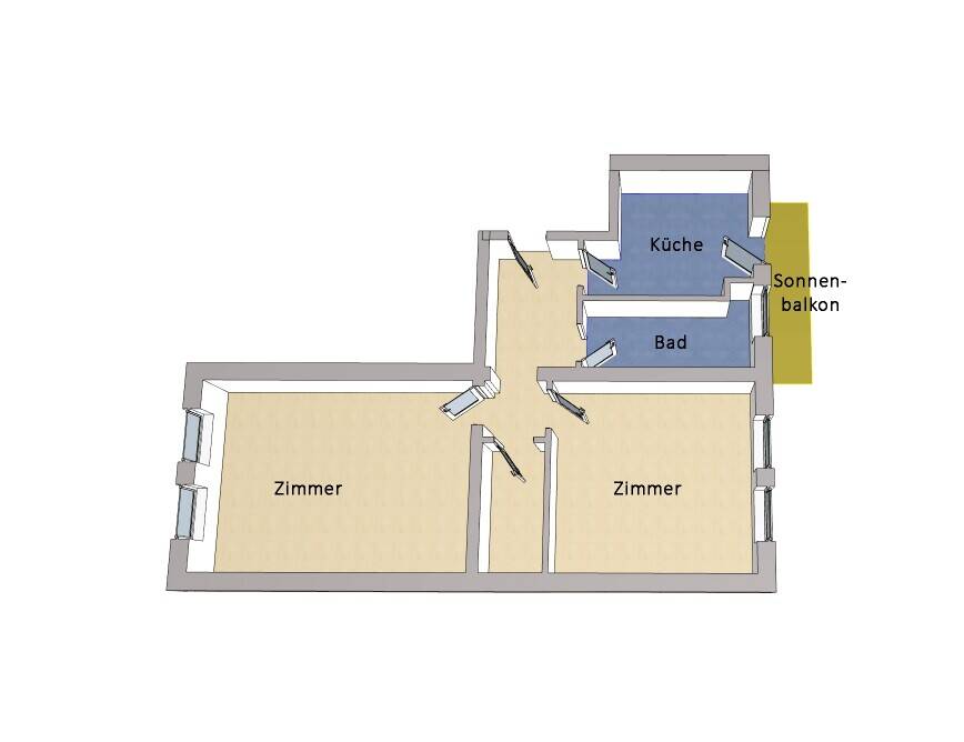 IMMOBERLIN.DE - Charmante Altbauwohnung mit Balkon + Lift in gefragter Lage – Berlin – Vorschaubild 9