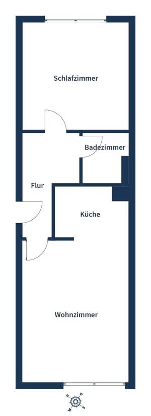 Helle 2-Zimmer-Wohnung mit Einbauküche & Aufzug in zentraler Lage von Leverkusen-Wiesdorf – 51373 Leverkusen – Vorschaubild 8