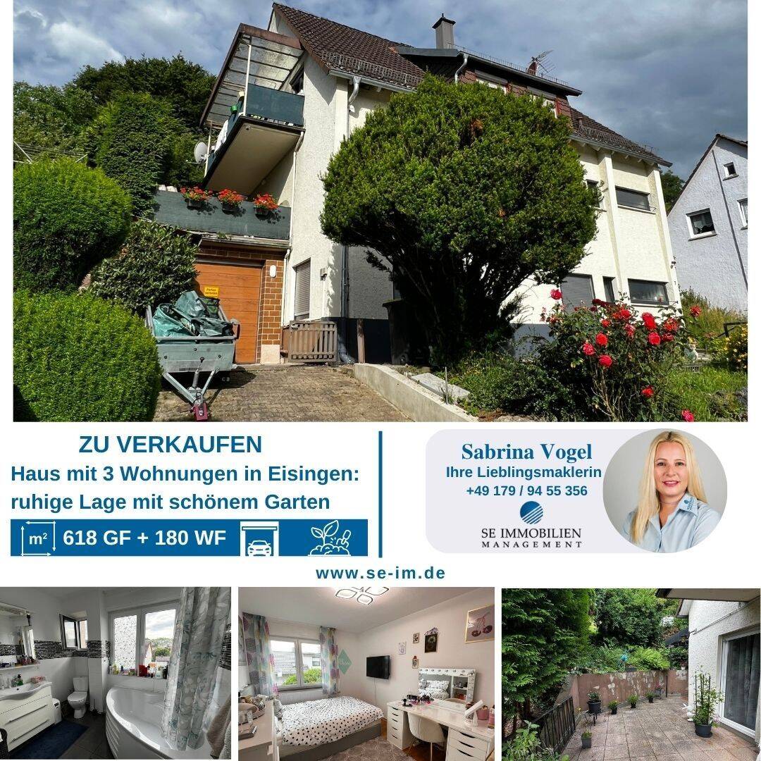 *Gepflegtes Haus mit 3 Wohnungen, Balkon, Terrasse &Garage zu verkaufen*