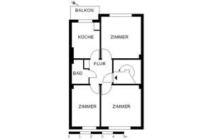 Frisch renovierte 3-Zimmer-Wohnung mit Balkon – 28719 Bremen – Vorschaubild 4