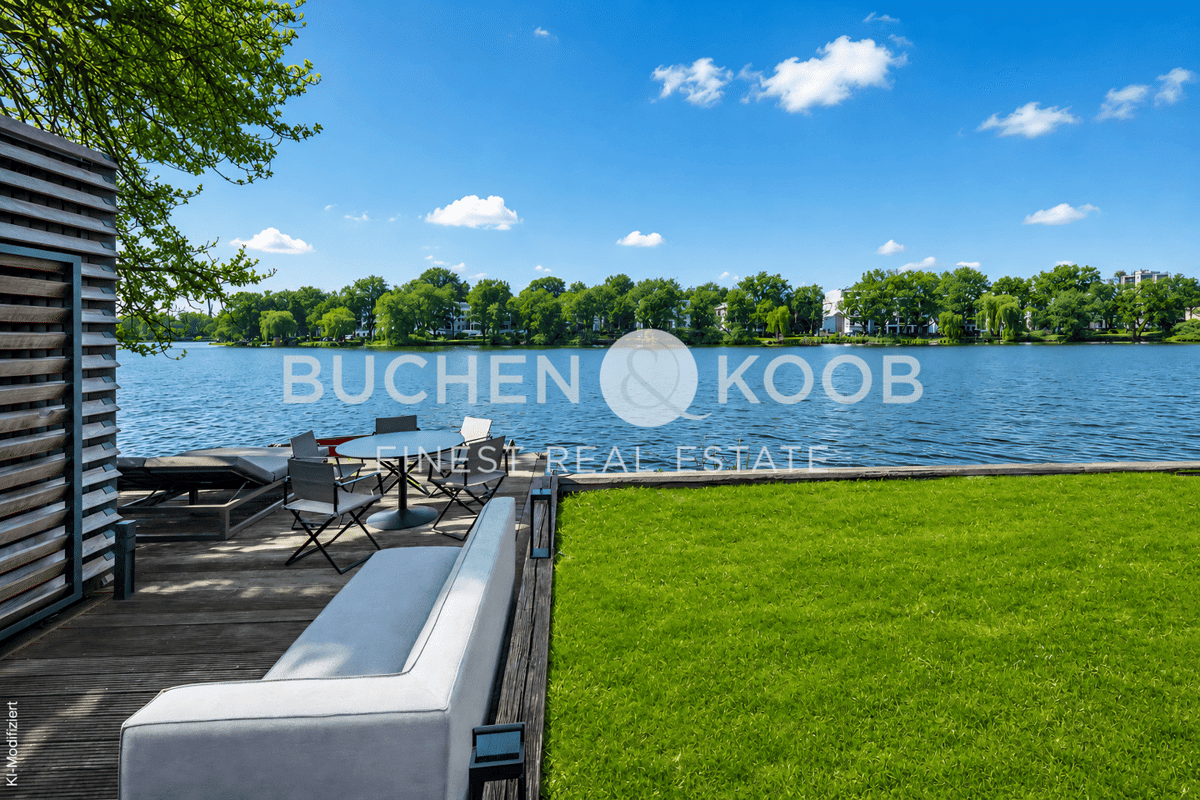 Einzigartige Wohnung mit Garten und direktem Alsterzugang in HH-Uhlenhorst – 22085 Hamburg – Bild 1 von 3