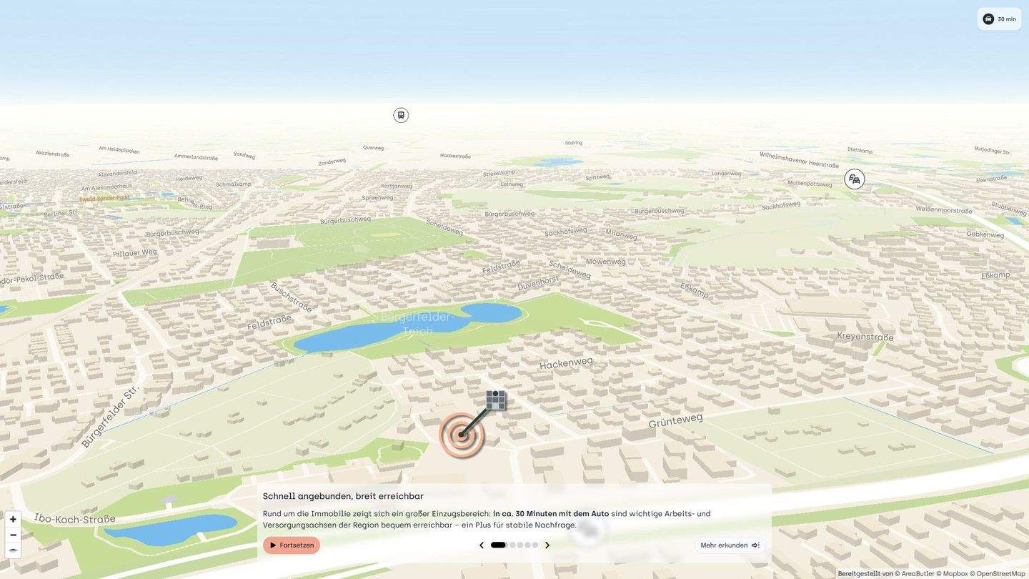 Schöne Eigentumswohnung mit 3 Zimmer und Terrasse in Oldenburg / Bürgerfelde – Oldenburg – Vorschaubild 3