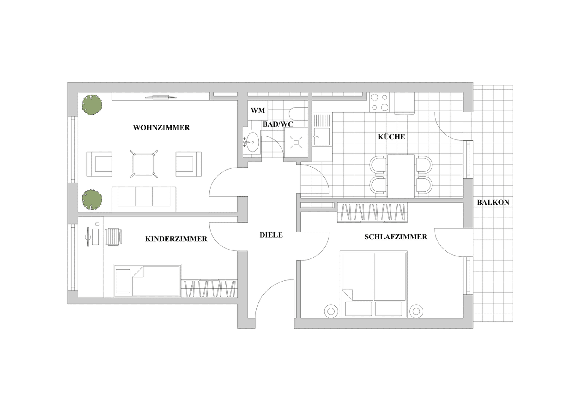 Etagenwohnung in 40227 Düsseldorf mit 73 m² kaufen