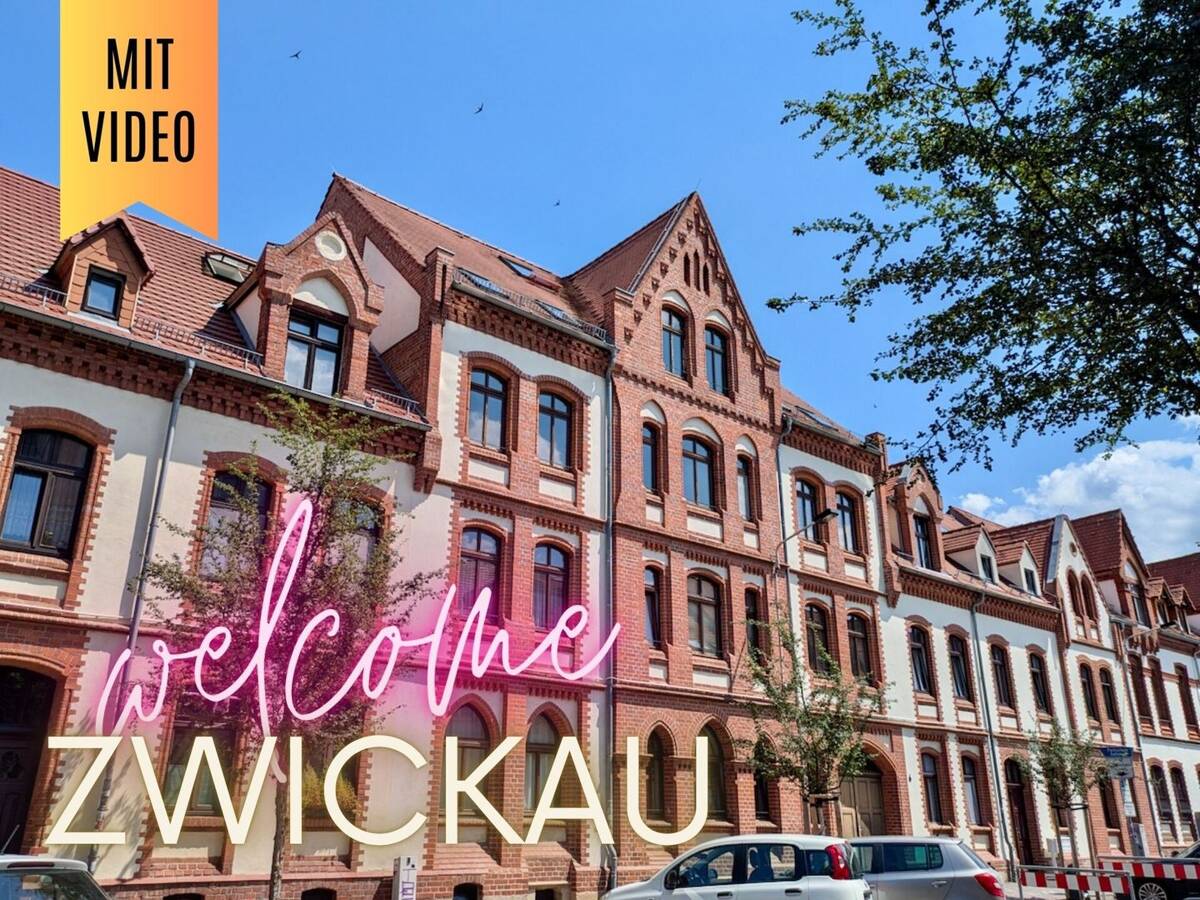 ++ wohnen über den Dächern der Stadt: charmante 3-Raum Wohnung als Maisonette ++ – 8056 Zwickau – Bild 1 von 9
