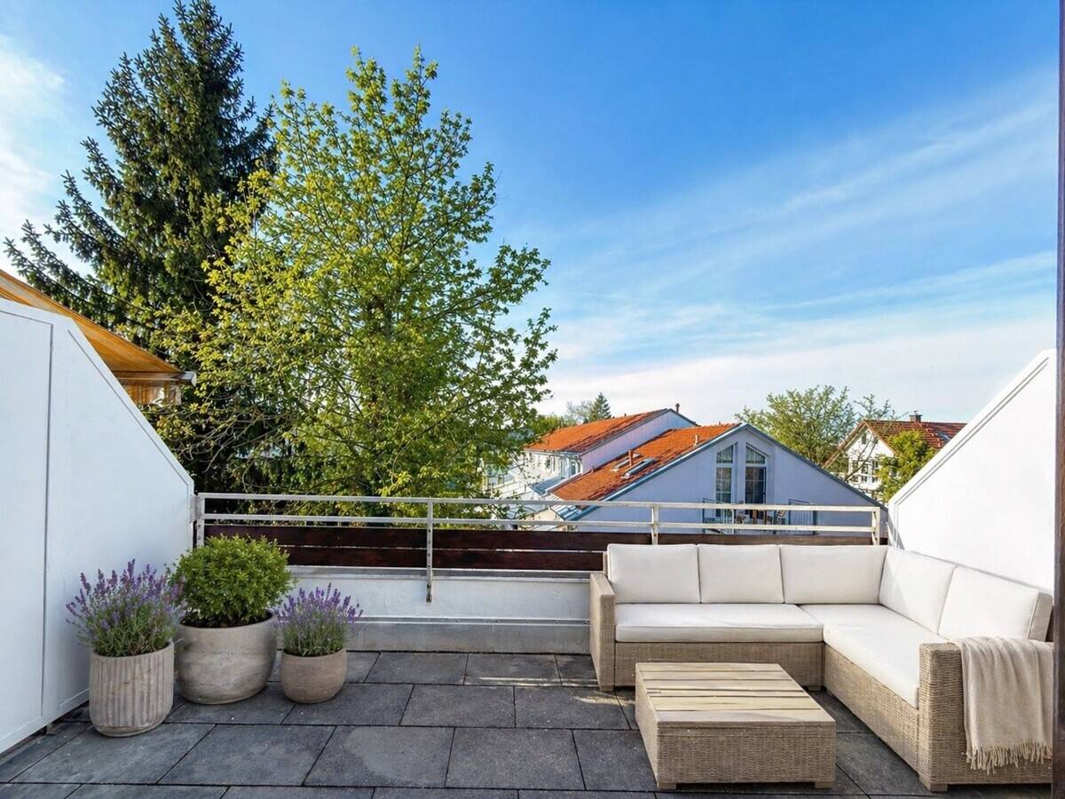 Renoviert & sofort bezugsfrei - 1,5 Zi. Apartment mit großer Dachterrasse und TG-Stellplatz – München – Vorschaubild 5