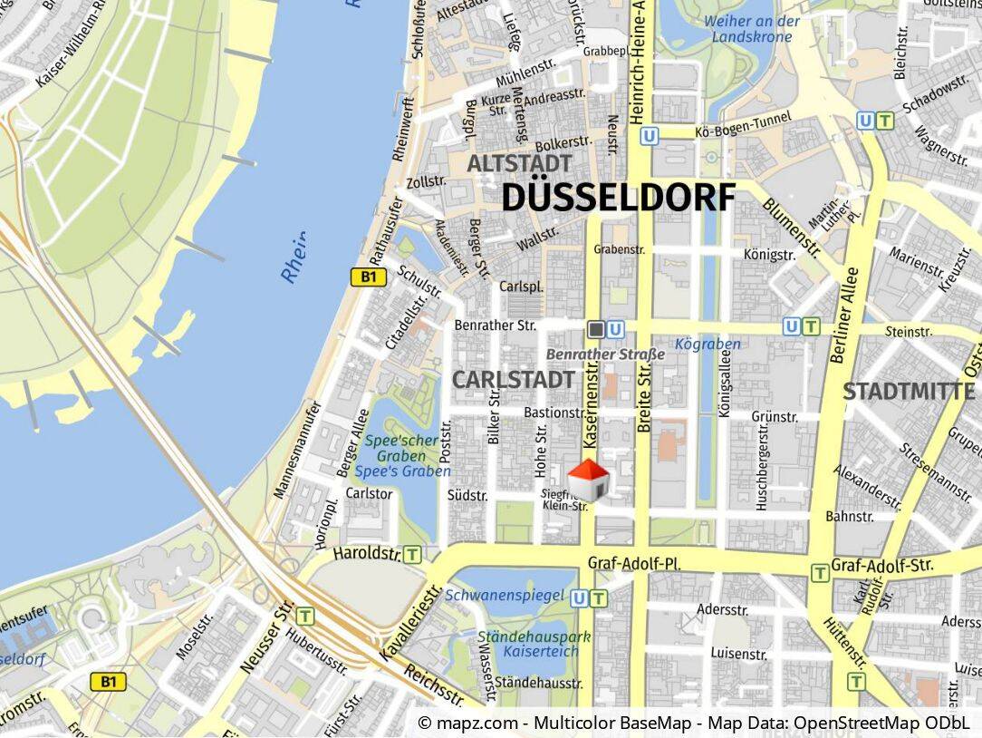Repräsentative, hochwertige 3 Zimmer-Wohnung mit großer Dachterrasse im Herzen Düsseldorfs. – Düsseldorf – Vorschaubild 2