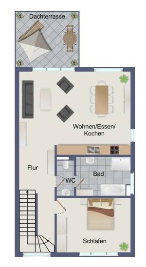 Sentruper Höhe. 5-Zimmer-Wohnung, 133 m² Wfl, Dachterrasse und Stellplatz – 48149 Münster – Vorschaubild 6
