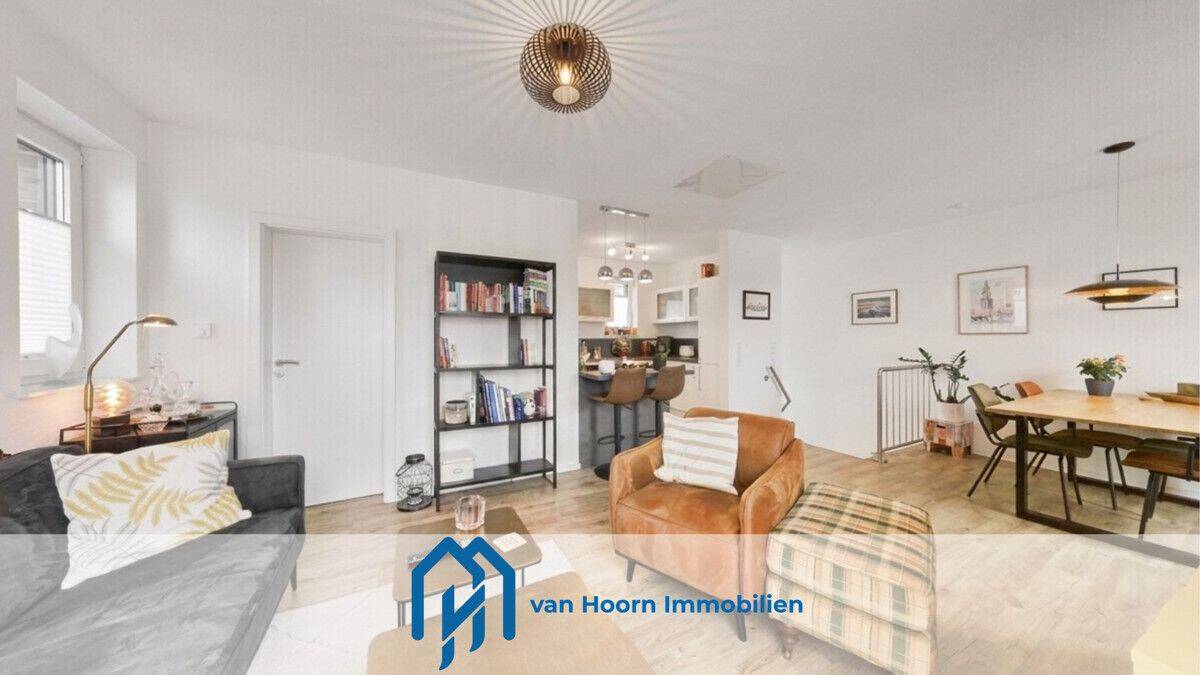 Penthousewohnung auf zwei Ebenen mit sonniger Dachterrasse in begehrter Lage von Leer-Loga