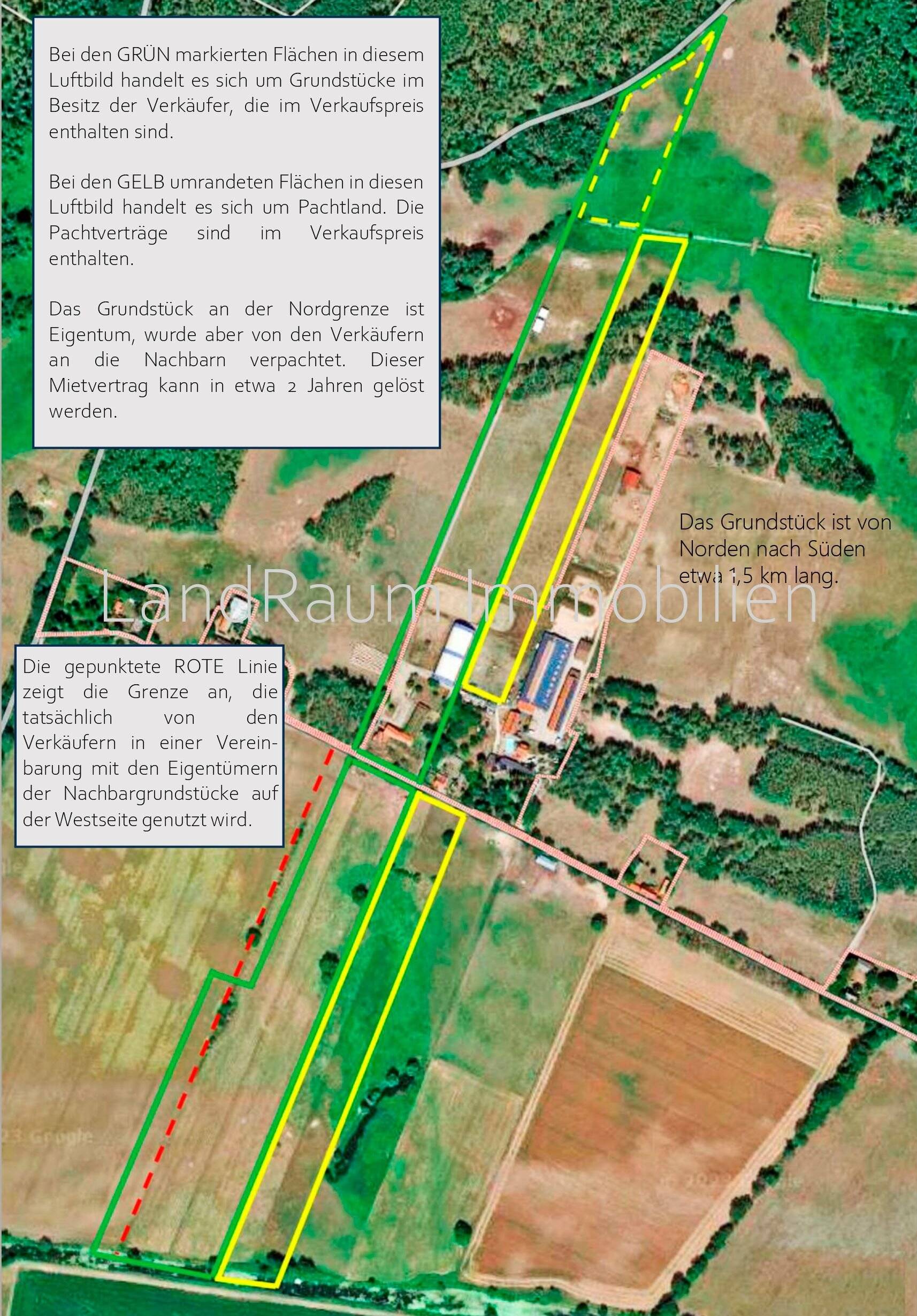 Pferdehof - Reitanlage, 4 FeWo, 10 ha Land + ca. 5,2 ha Pachtland, Reithalle 20 x 60 m + Aussenreitplätzen, Laufstall 16 Pferde+4 Boxen, g – Dreetz – Vorschaubild 2