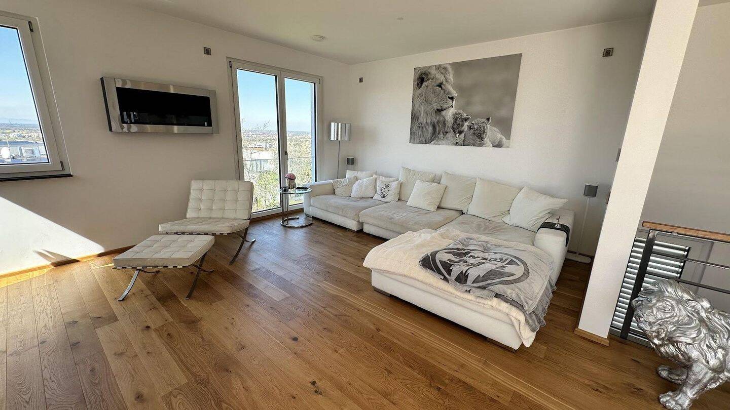 Luxuriöses Niedrigenergiehaus - beste Lage, traumhaften Blick über die Metropolregion Rhein-Neckar – Nußloch – Vorschaubild 5