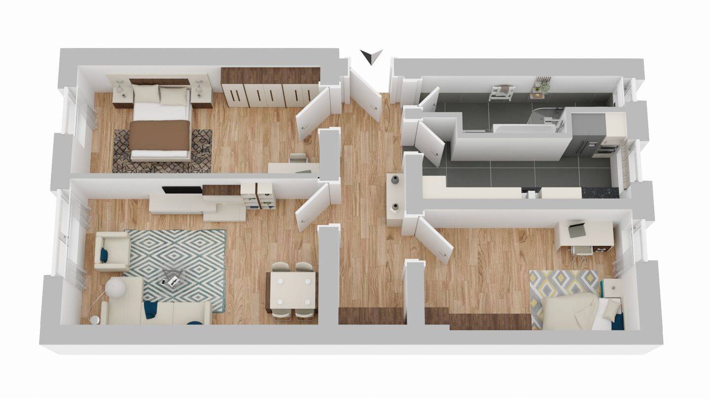 Bezugsfrei: 3-Zimmer-Altbau im Bermannkiez – Berlin – Vorschaubild 5