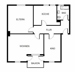4-Zimmer-Wohnung in zentraler Lage von Porz Gremberghoven – 51149 Köln – Vorschaubild 2