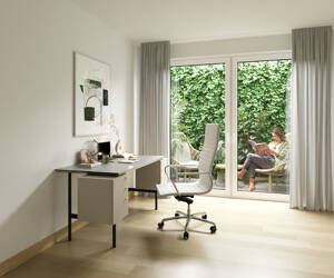 Exklusives Wohnen auf zwei Ebenen: 4-Zimmer-Maisonette mit Garten in Trudering. – 81825 München – Vorschaubild 5
