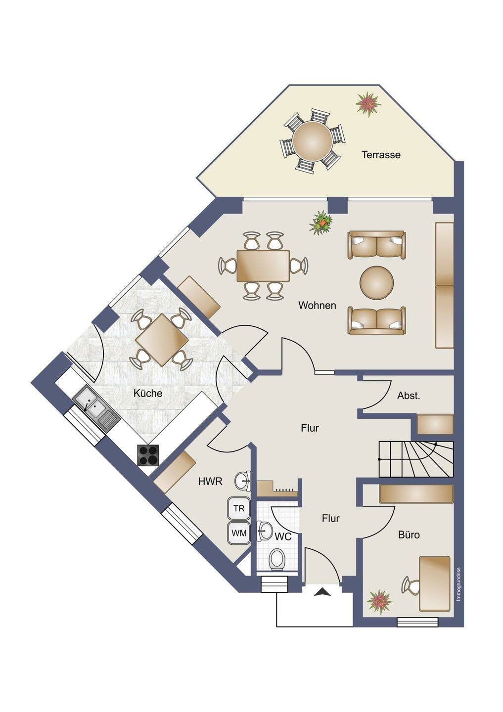 IMMOBILIEN GUMNIOR präsentiert: gepflegte Doppelhaushälfte im Zentrum von Salzbergen – Salzbergen – Vorschaubild 2