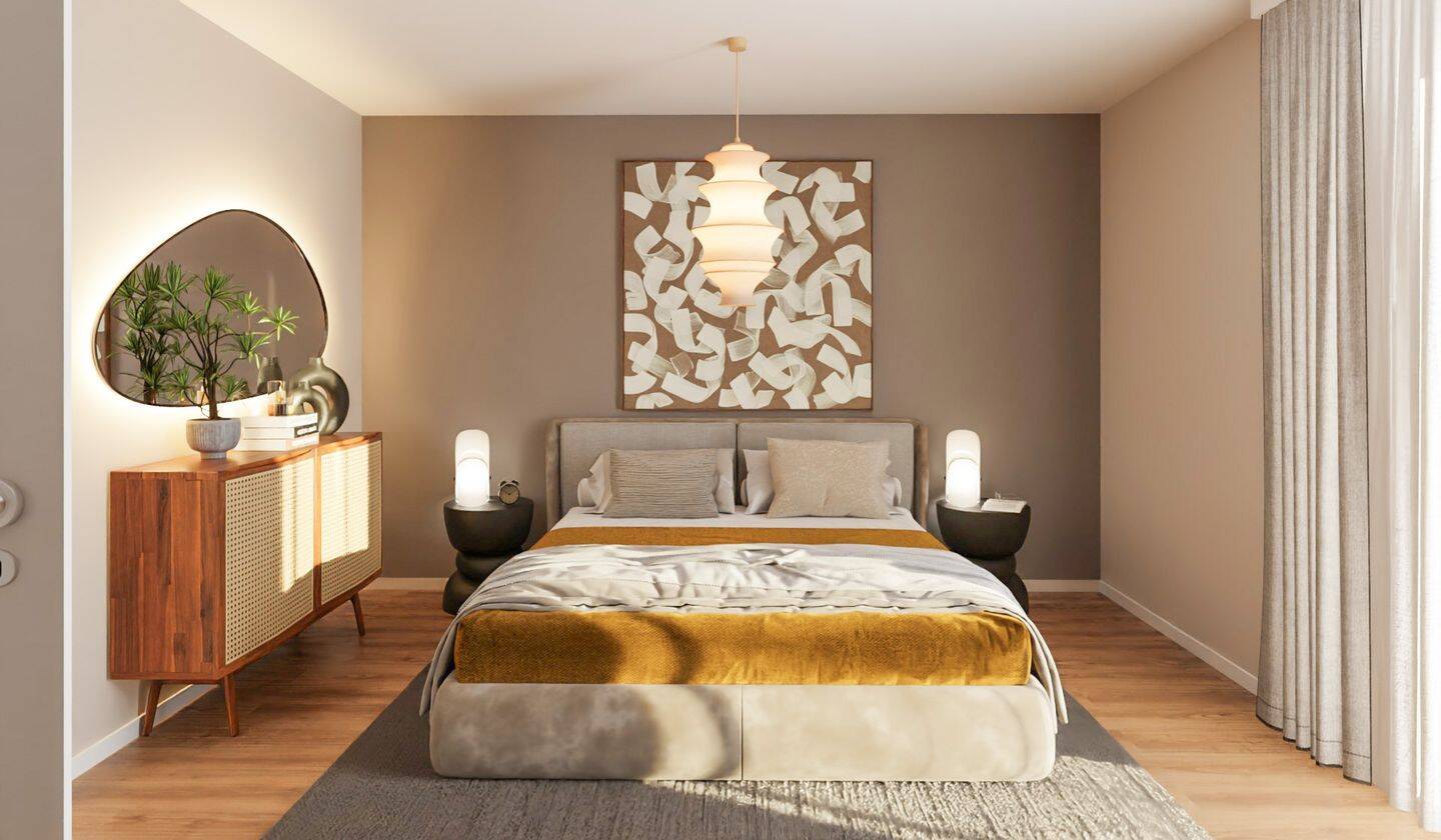 3-Zi.-Wohnung mit 93 m² Gartenanteil und Loggia