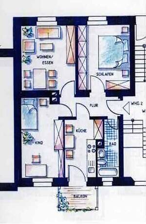 3-Zimmer-Wohnung in Leipzig-Connewitz – 4277 Leipzig – Vorschaubild 2