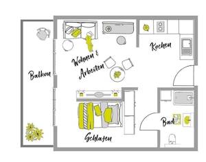 Vollmöblierte Komfort XL-Apartments im "Main Atrium" auf der Hafeninsel – 63067 Offenbach am Main – Vorschaubild 2