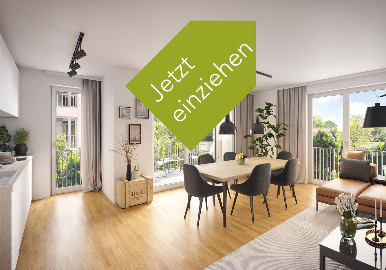 Großzügige 4-Zimmer-Wohnung mit Süd-Loggia | WE311