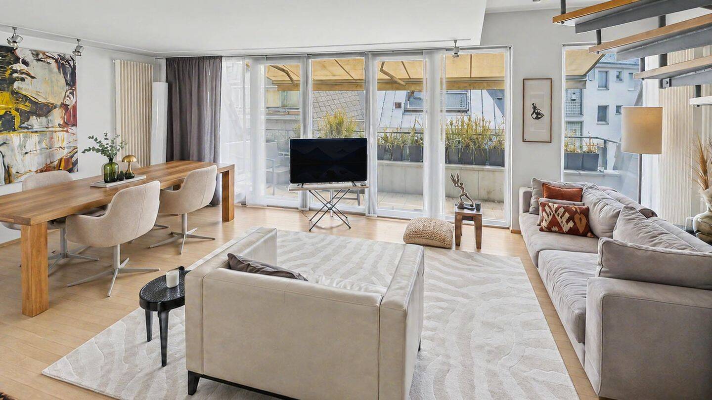 Exklusives Penthouse-Maisonette mit zwei Dachterrassen über den Dächern Kölns direkt im Stadtzentrum – Köln – Vorschaubild 5