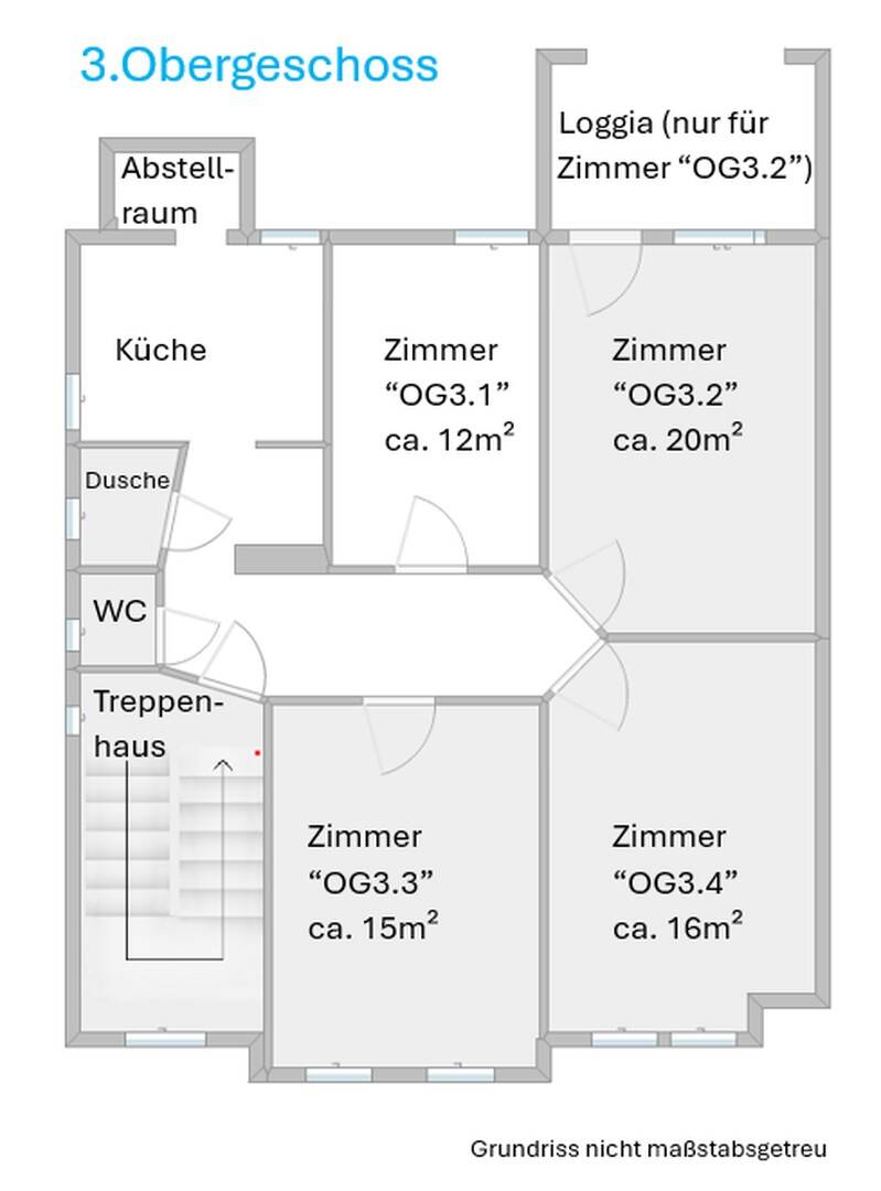 WG-Zimmer für Studenten & Azubis - Top Lage Westerberg – Osnabrück – Vorschaubild 4
