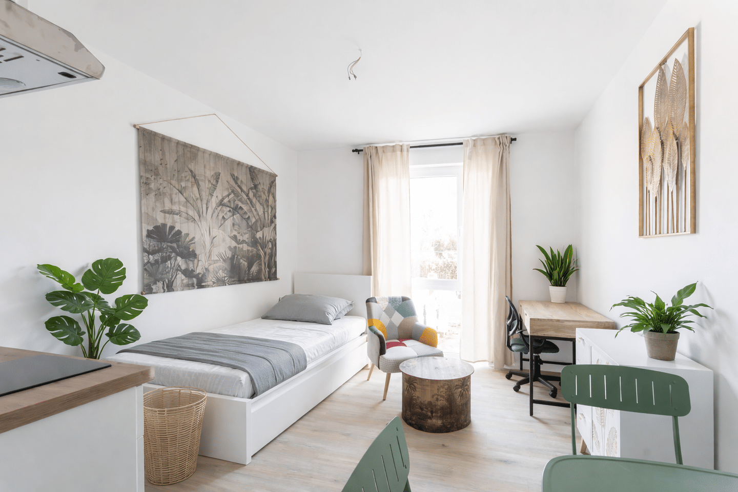 Ankommen, wohlfühlen, studieren: Exklusives Design-Apartment |möbliert|Fahrstuhl |Unilage|Dachgarten – Magdeburg – Vorschaubild 2