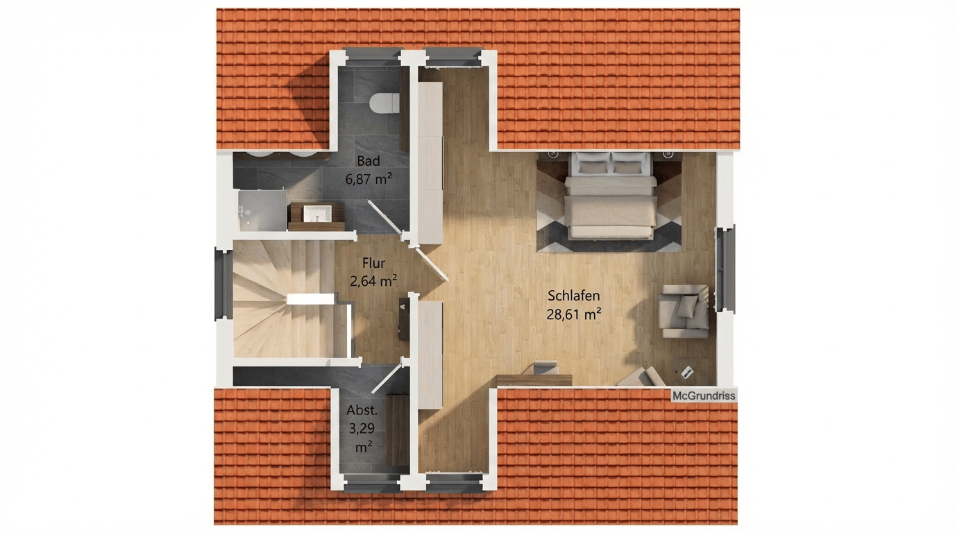 Neubau-DHH | Ausbauprojekt mit Substanz | 163 m² | Außenhülle fertig | Selbst vollenden & sparen – Augsburg – Vorschaubild 9