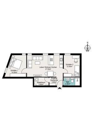 Reserviert !! „Langfristig vermietete 3-Zimmer-Wohnung – Stabile Kapitalanlage in Hamburg-Bahrenfeld“ – 22761 Hamburg – Vorschaubild 6