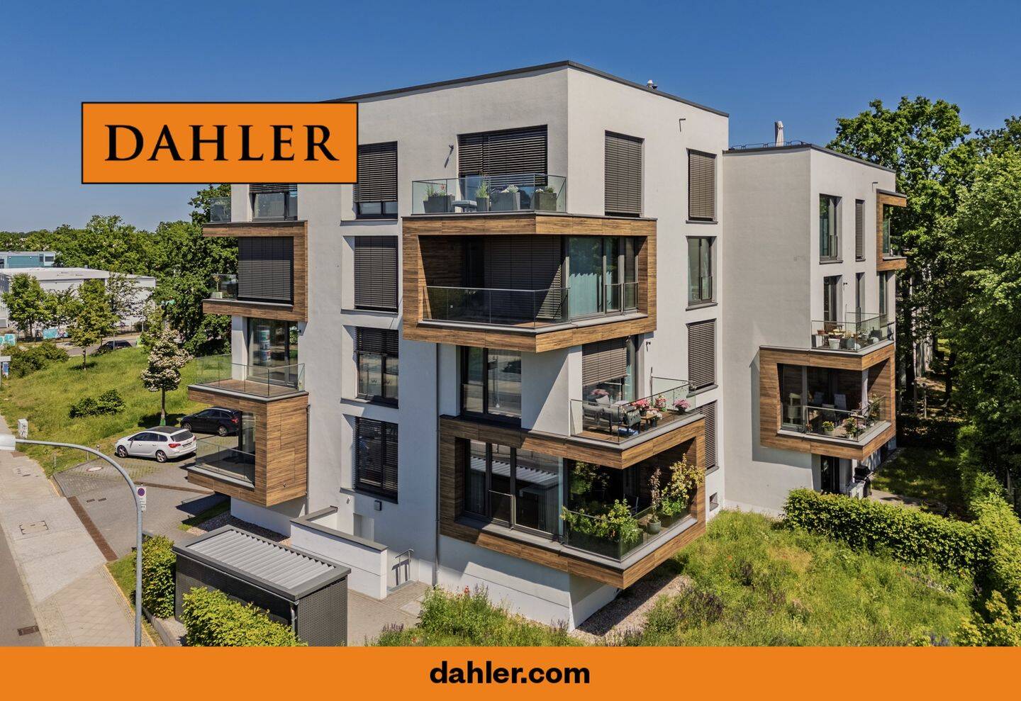"Esplanade Living": 3-Zimmer-Neubauwohnung mit unverbaubarem Blick in den Volkspark