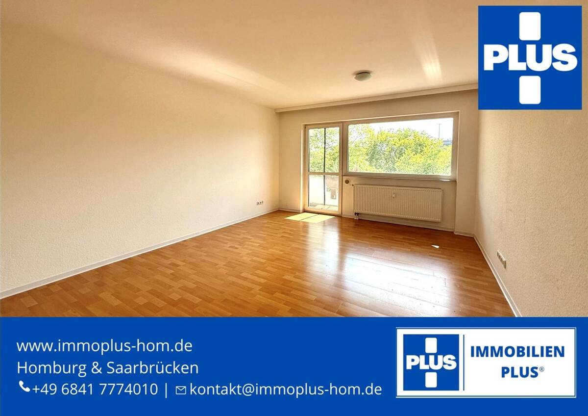 HOMBURG-ZENTRUM; GEPFLEGTE 2 ZKB EIGENTUMSWOHNUNG MIT 2 BALKONEN – 66424 Homburg – Bild 1 von 9