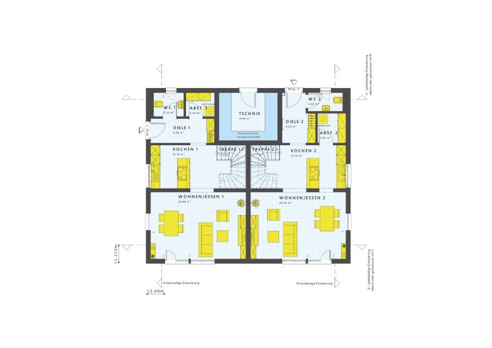 LivingHaus Traumhaftes Doppelhaus - Individuell geplant für modernes Wohnen in Rüdesheim – Rüdesheim – Vorschaubild 9
